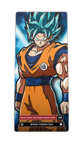 Dragon Ball FighterZ Super Saiyan God Super Saiyan Goku #116 FiGPiN Enamel Pin