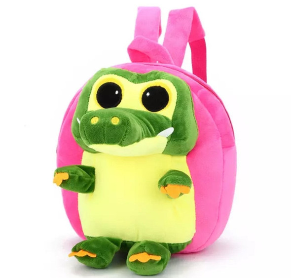 Girls Boys Kids Backpack Animal Cartoon Toys Crocodile Plush Cute Children School Backpack