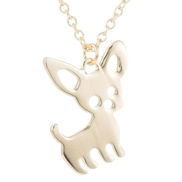 Cute Chihuahua Pendant Women Necklace