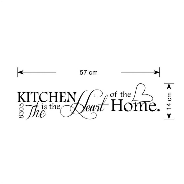 Kitchen is Heart of the Home  Wall Sticker