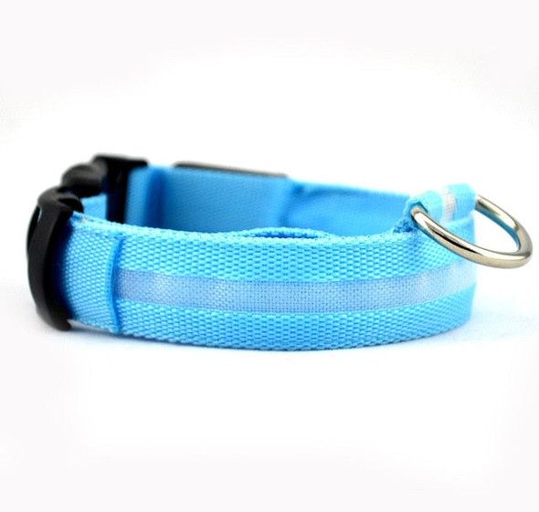 Nylon LED Pet dog Collar,Night Safety Flashing