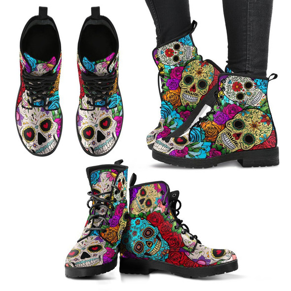 Sugar Skull Boots