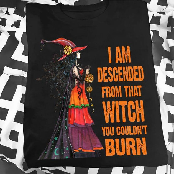 I am descended from that witch you couldn't burn 2D T-shirt