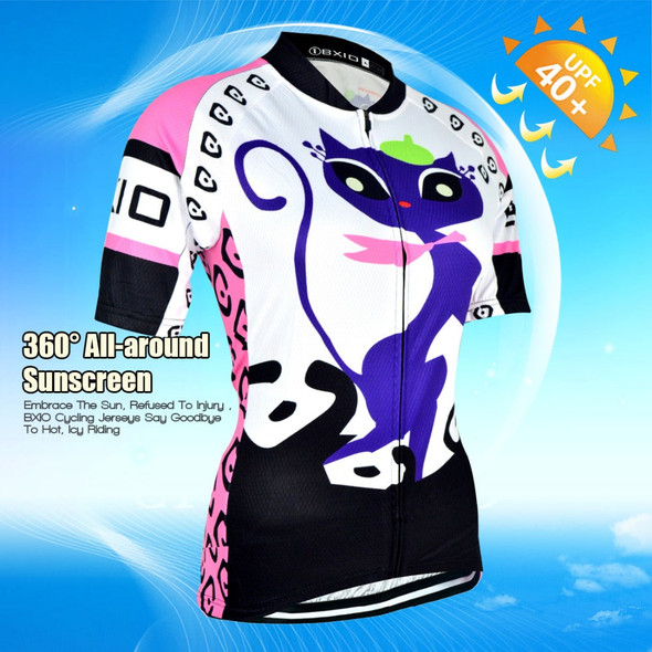 Women t Funny Cat Cycling Jersey Sets