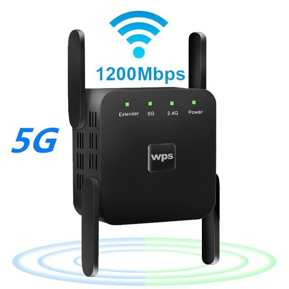 1200Mps Range Wifi Extender - Wireless 5G Wifi Booster Repeater