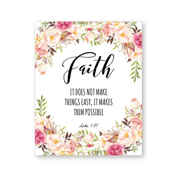 Bible Verse Wall Art Canvas