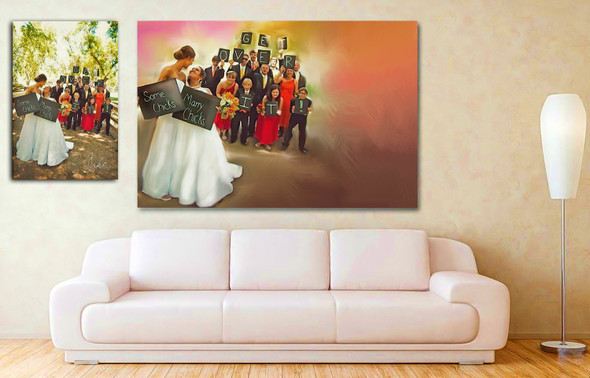 Some chicks Marry chicks Get over it Couple Personalized Canvas Painting Wall Art