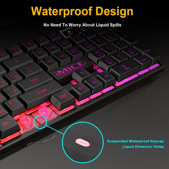 Gaming keyboard Gamer keyboard with backlight USB 104 Rubber keycaps RGB Wired Ergonomic Russian keyboard For PC laptop