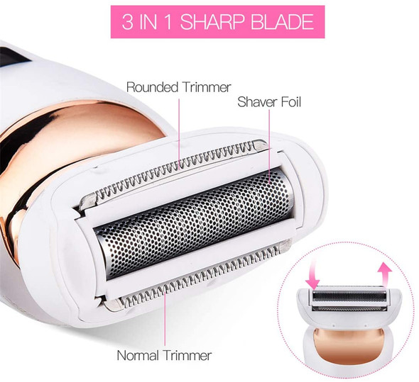 Electric Razor for Women, CkeyiN Hair Remover for Women Bikini Trimmer