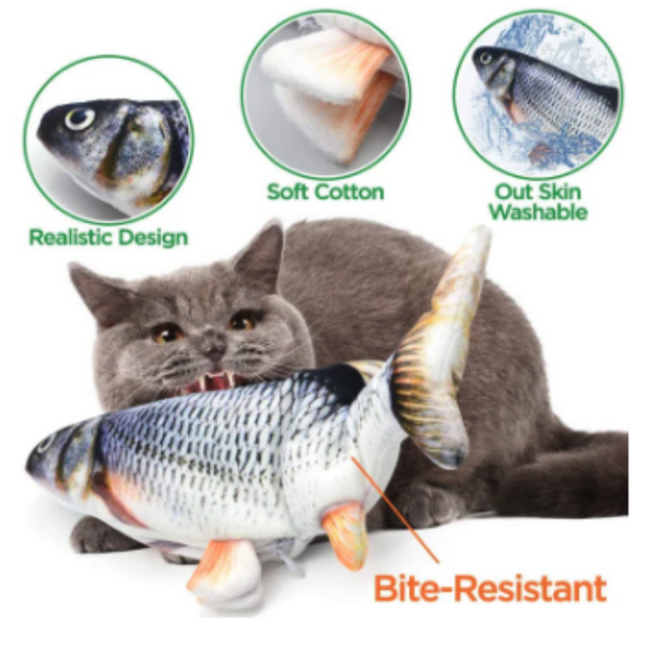 The Real Moving Fish Cat Toy