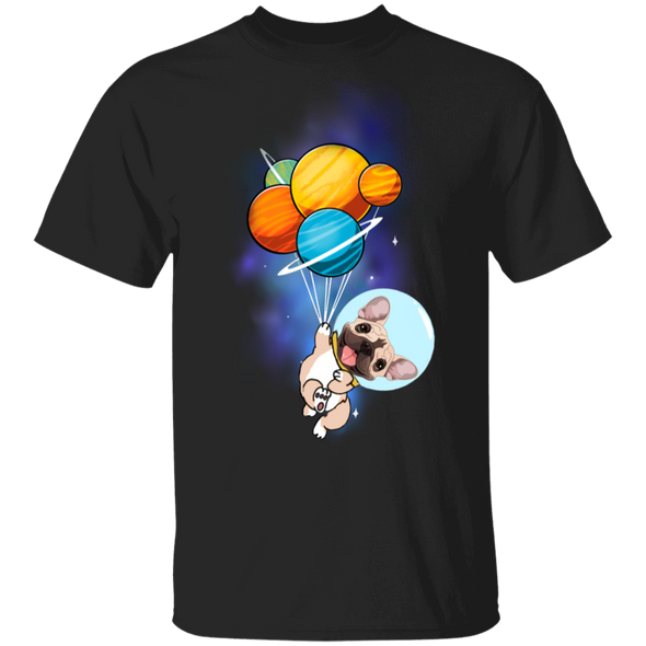 Frenchie Balloon T-Shirt Cute Astronaut Dogs Unisex Shirt Gifts For Dog Lover