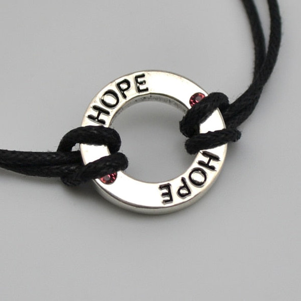Fishhook Hope Circle Handmade Bracelet