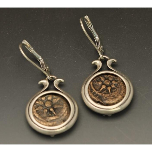 Ancient Jewish Coin Earrings