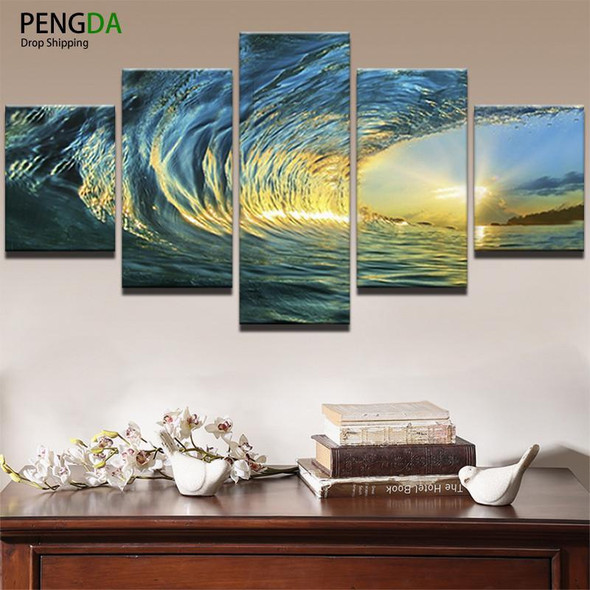Oil Canvas - Ocean Painting Wall Art Frame
