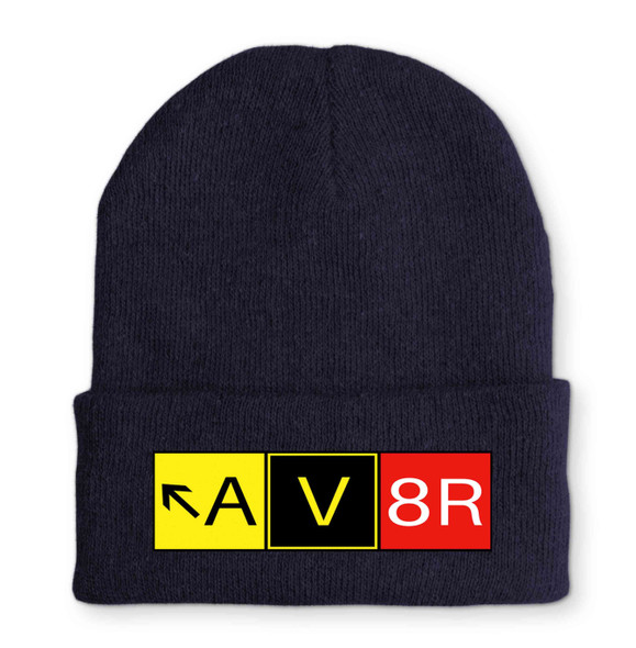 AV8R Embroidered Beanies