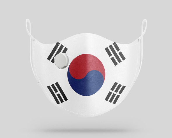 South Korea Flag Designed Face Masks