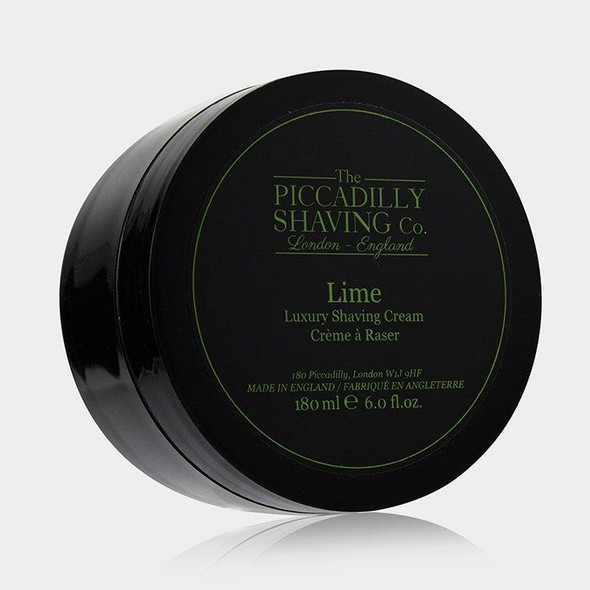 The Piccadilly Shaving Co. Lime Luxury Shaving Cream - 180ml-6oz