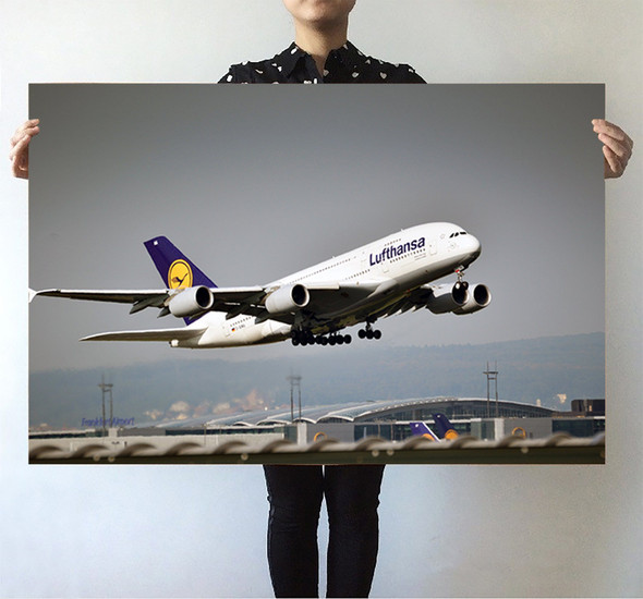 Departing Lufthansa's A380 Printed Posters