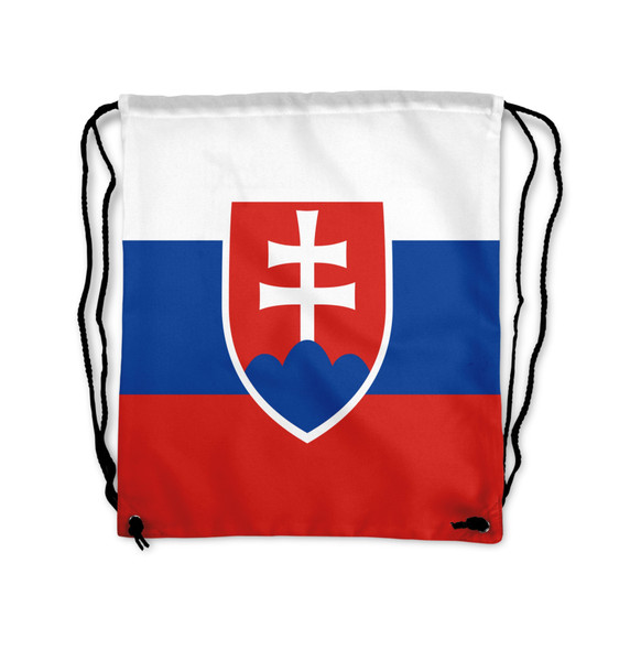 Slovakia Flag PrintedDrawstring Bags
