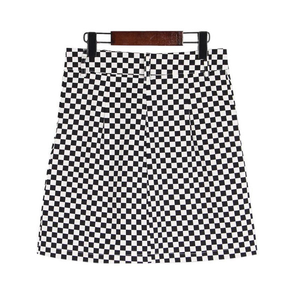 Rock Steady Checkered Mini Skirt