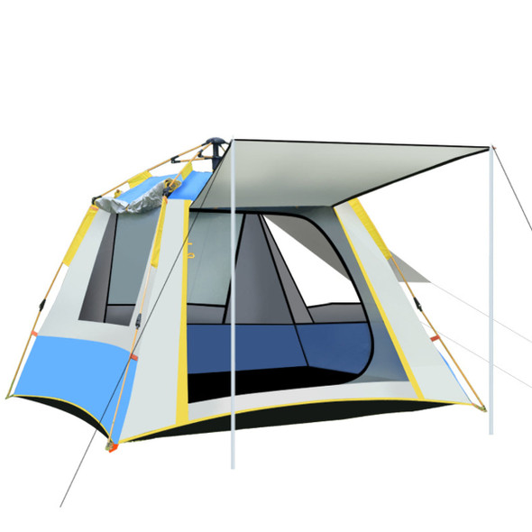 2-3 People Fully Automatic Set Up Tent With 3 Windows UV Resistance Large Family Camping Tent Rainproof Windproof Outdoor Sun Shelters