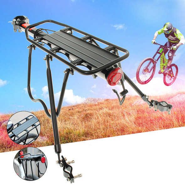 BIKIGHT Bicycle Bike Cargo Rack Rear Back Seat Carrier Shelf Quick Release Luggage Protect Pannier