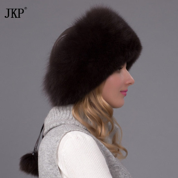 Winter unisex fox fur hat Sheepskin hat fox/raccoon Fur Hat muticolors ladies winter headgear Russian outdoor beanies cap HJL-02