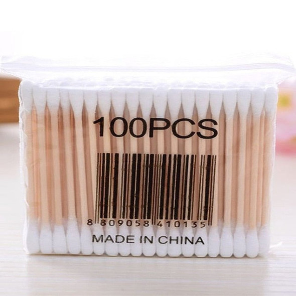 100pcs Cotton Swab Bamboo Cotton Buds Micro Brushes Ear Sticks Reusable Cotton Swab Wadded Sticks Wooden Ears Cleaning Tools