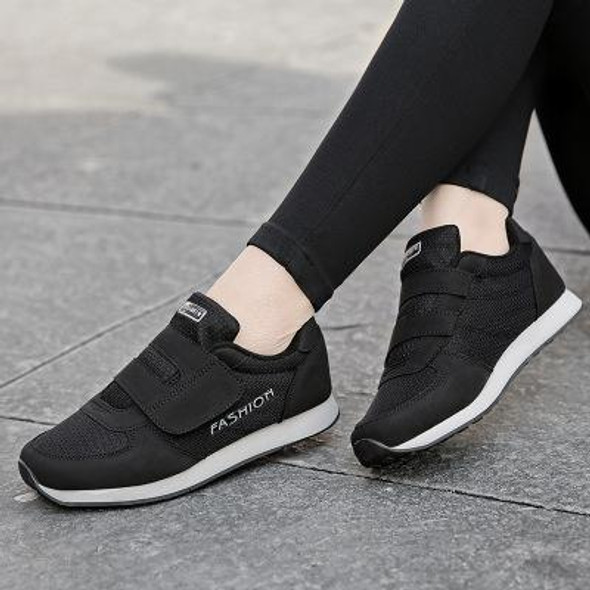 Summer Autumn Breathable Mesh Sneakers Trainers Women Sports Shoes Tenis Feminino Casual Flat Shoes Tennis Ladies Sneakers Black