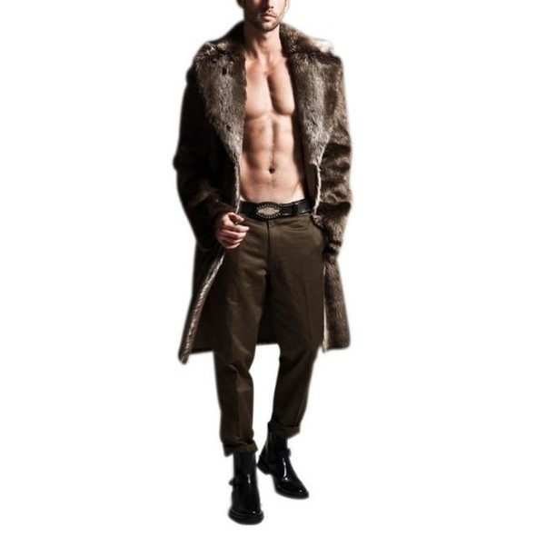 Long Men's Fur Coat