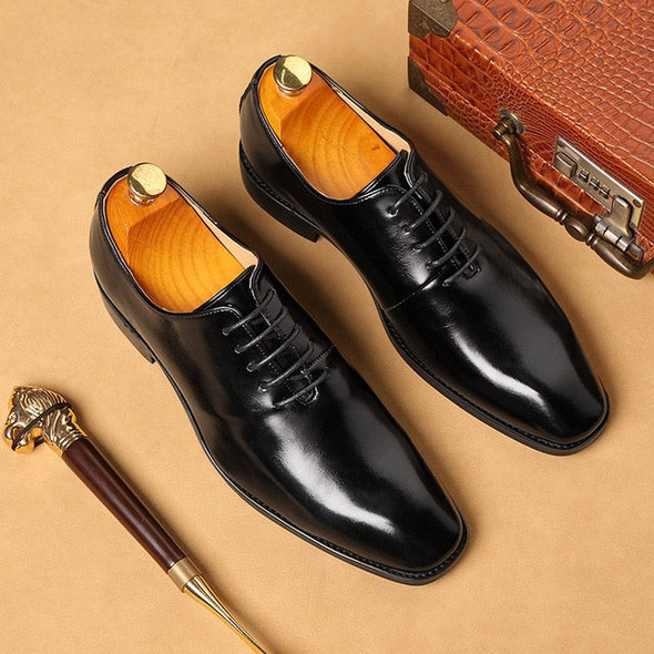 British Fashion Oxford Leather  Men's Dress Shoes