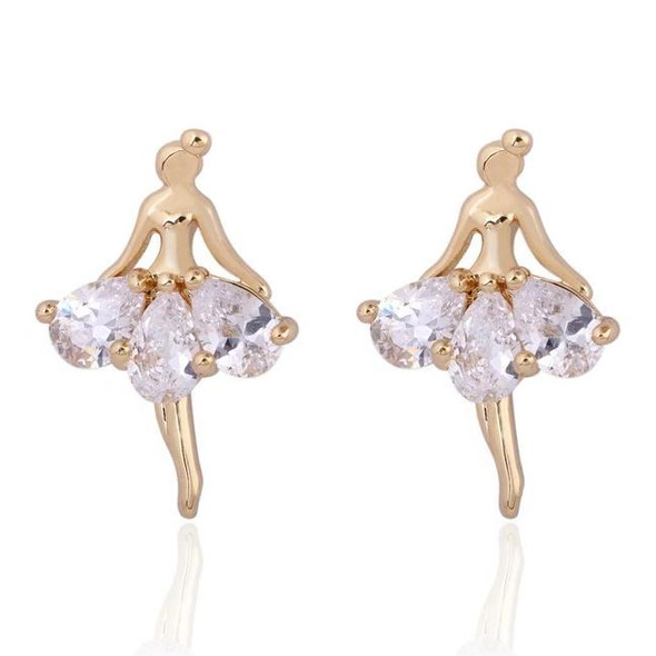 The Aminta Crystal Ballerina Earrings