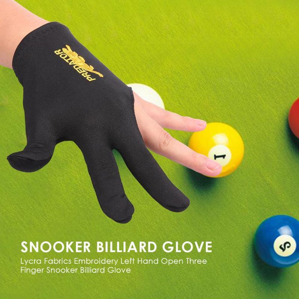 Abby™ 3 Finger Billiards Gloves Pool Cue Gloves - Unisex, Left or Right hand