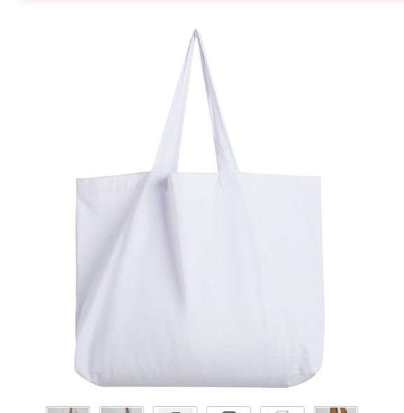 Customize Logo Tote Reusable Cotton Women  Storage Shopping Bag Fabric Cotton Cloth Beach String Handbags