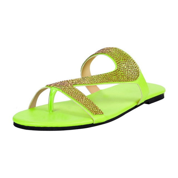 Sandals Women Bright Diamond Casual Outdoor Travel Flip Flop Beach Shoes Women Non-slip Slippers Shoes Woman Dropshipping