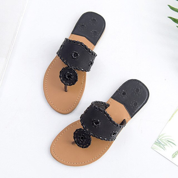 New 2020 Shoes Women Sandals Fashion Flip Flops Summer Style Hair ball Chains Flats Solid Slippers Sandal Flat Free Shipping