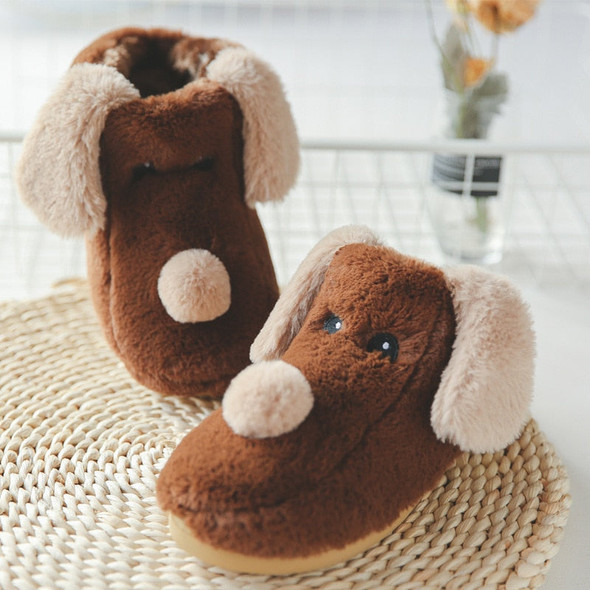 Fuzzy Puppy Slippers