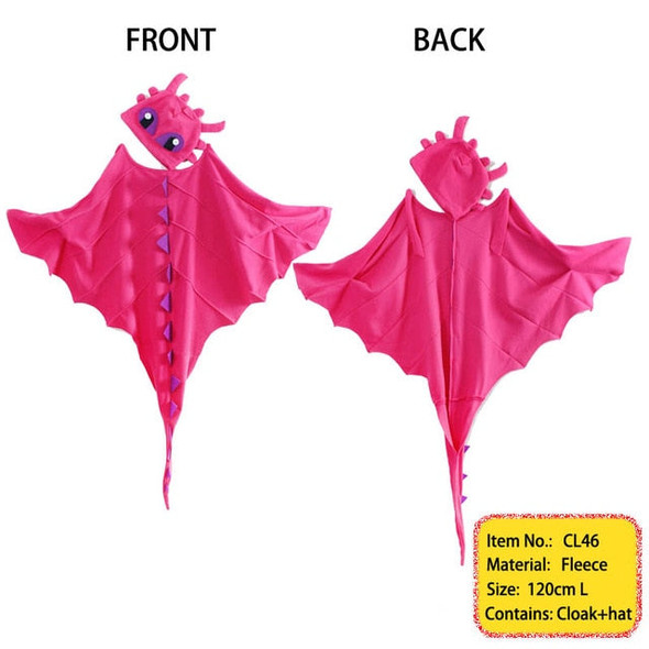 Dragon Costume Cloak with Hat Toothless Dragon Costume Cape Anime Cosplay Costumes Dinosaur Costume