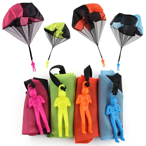 Kids Figure Soldier Hand Throwing Parachute Toy 5Set For Children's