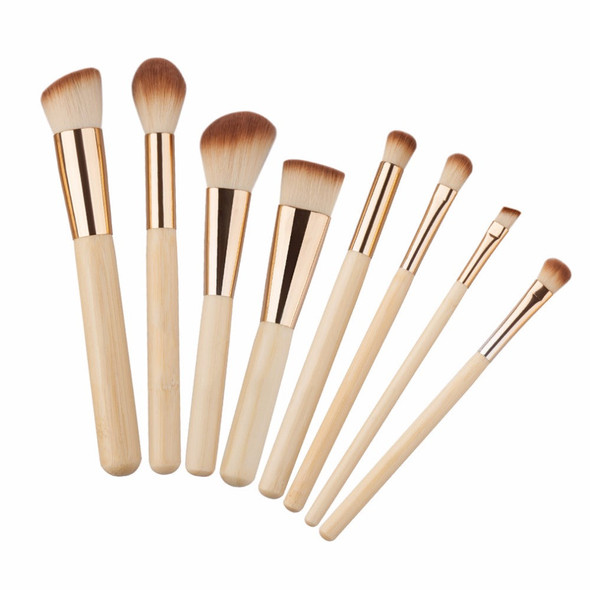 Gold Make Up Brushes | 8 Piece Set