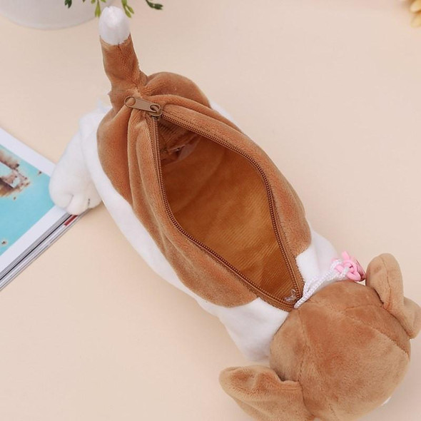 Plush Puppy Dog Pencil Case Kawaii Pencil Bag #JU2443