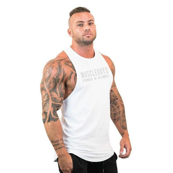 cotton sleeveless shirts gym hooded tank top men Fitness Vest Solid workout tanktop men