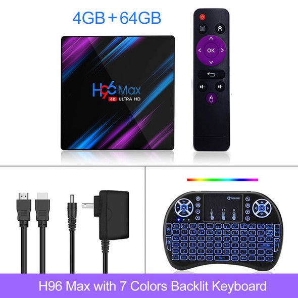 H96 MAX RK3318 Smart TV Box 4K Android 9.0