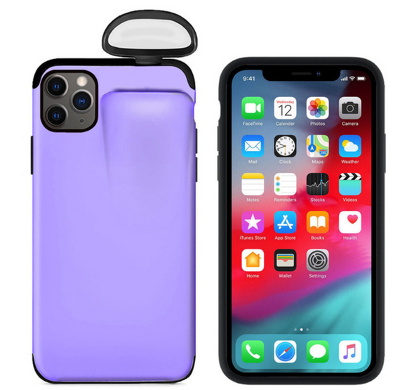 2 in 1 iPhone + Airpods Case for iPhone 11 Pro Max, iPhone 11 Pro