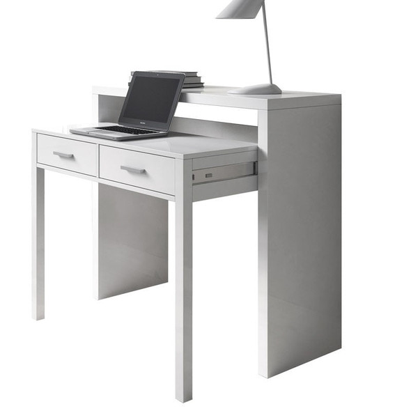 Desk or study table, computer desk or vanity table, extensible office desk, extendable table