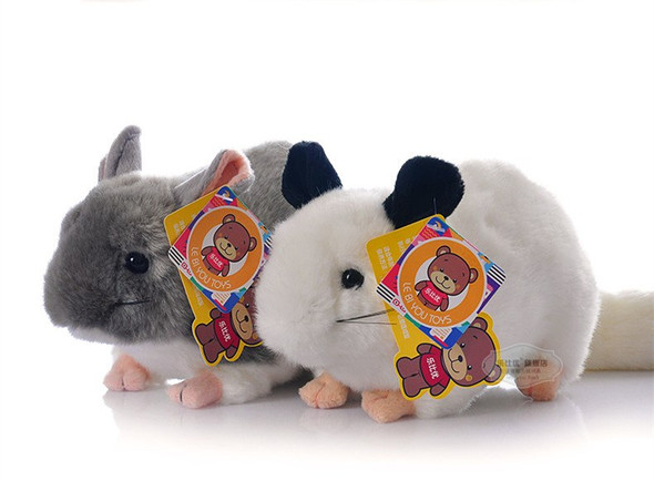 Kawaii Simulation Chinchillidae Plush Toys Mini Chinchillas Plush Dolls Simulation Mouse Stuffed Toys For Kids Free Shipping