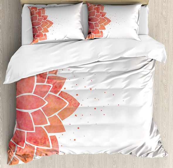 Lotus Flower Duvet Cover