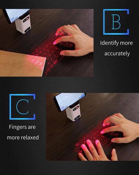 Virtual Laser Keyboard - Wireless Projection mini keyboard