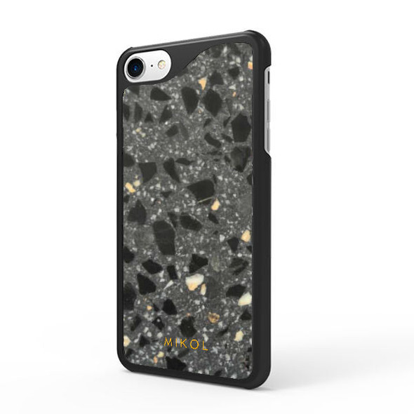 Terrazzo Black Storm iPhone Case