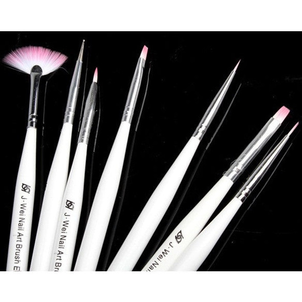 A set Nail Art Design Painting Tool Pen Polish Brush Set Kit Professional Nail Brushes Styling Nail Art Tools
